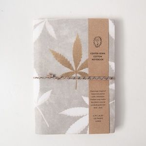 Print Fresh Leaf Print Cotton Bound Lined Journal